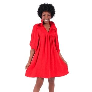 Emily McCarthy Stella Dress Cranberry